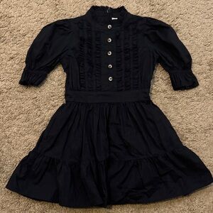 Kate Quinn Black Puff Sleeve Dress